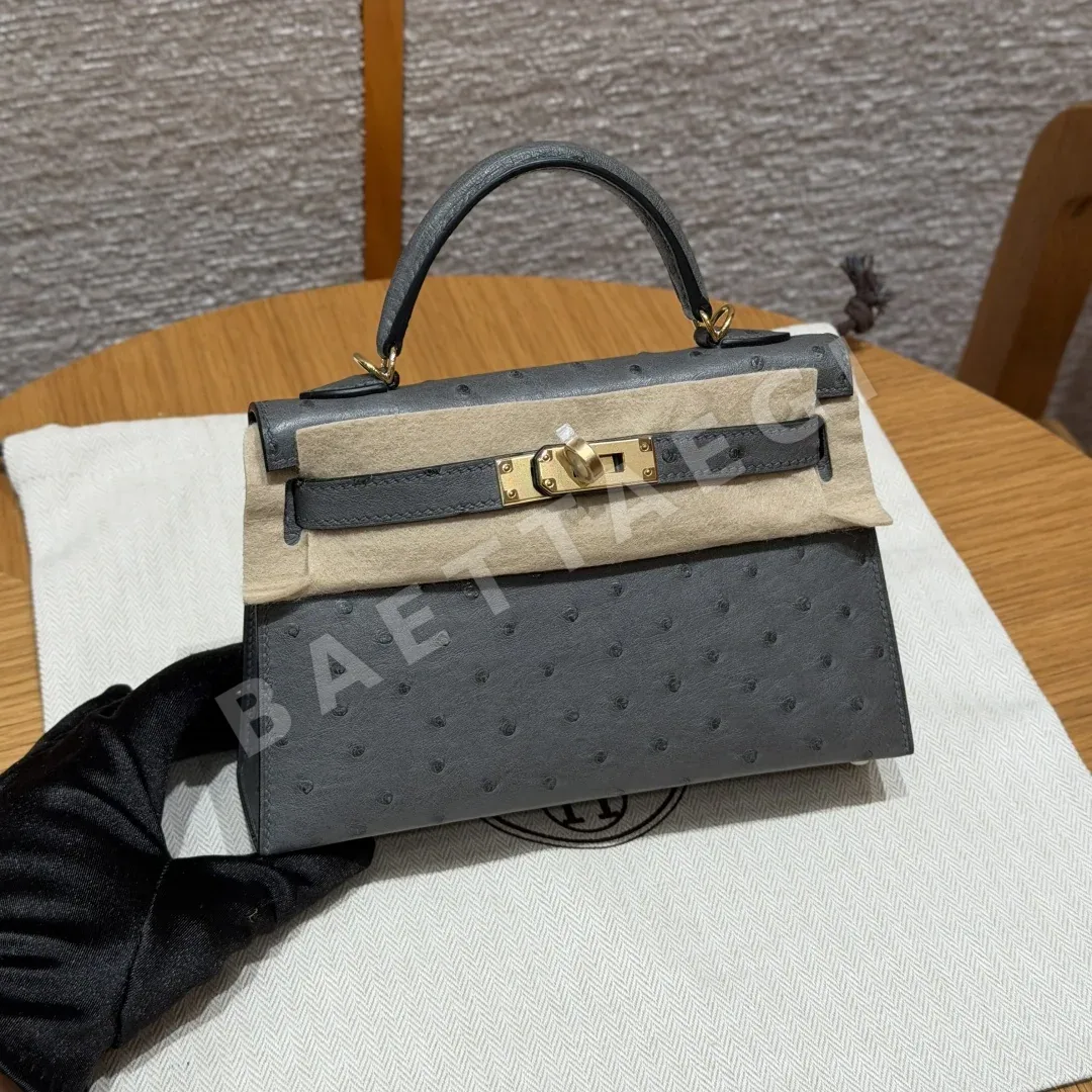 에르메스 켈리 미니 2 타조 가죽 가방 164135
