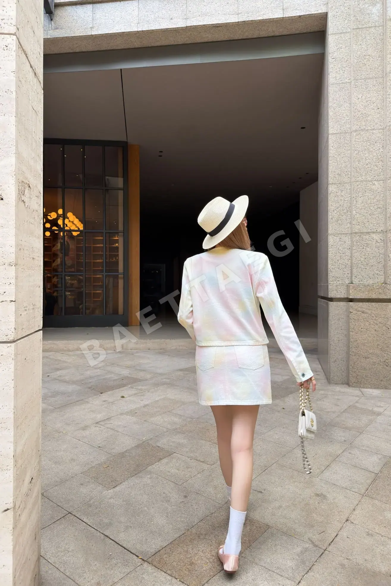 미우미우 타이다이 데님 미니스커트 상세 이미지 9