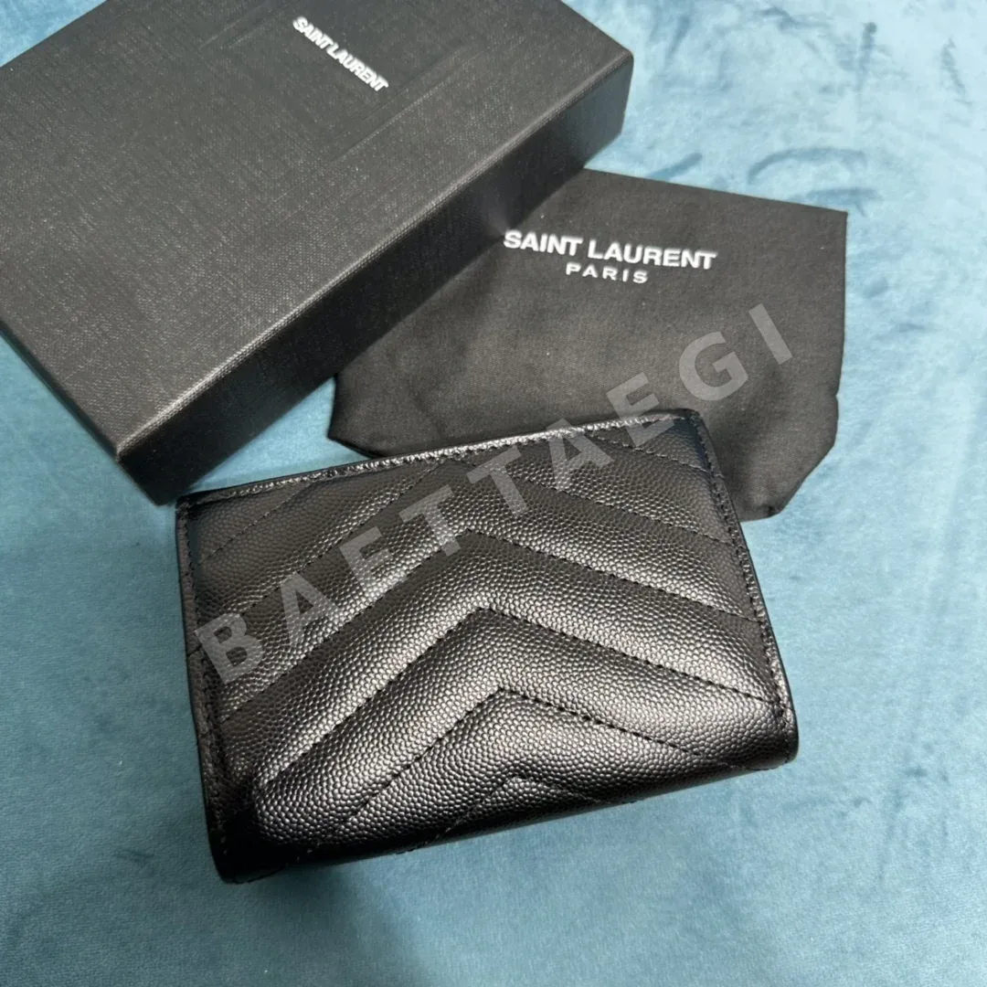 생로랑 캐비어 가죽 YSL 로고 지갑 상세 이미지 2