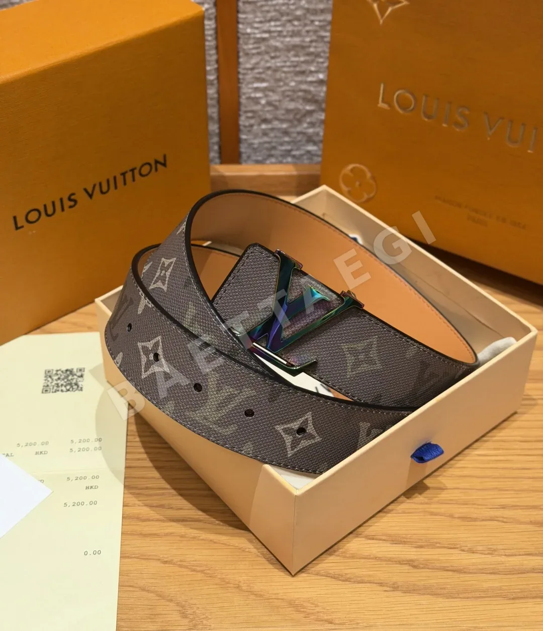 루이비통 LV 스크립트 40mm 리버시블 벨트 173544