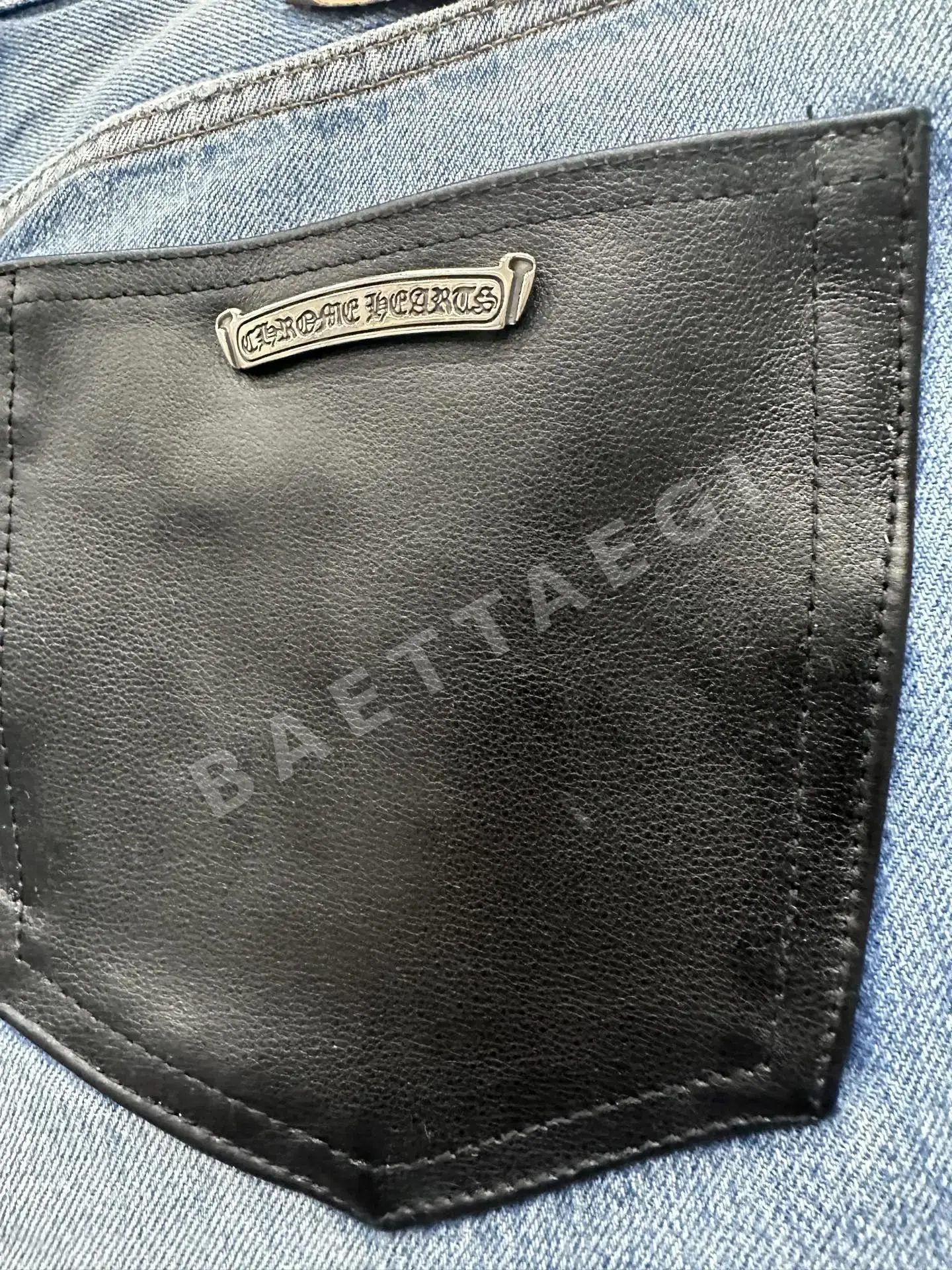 크롬하츠 멀티컬러 패치워크 남성 청바지 상세 이미지 7