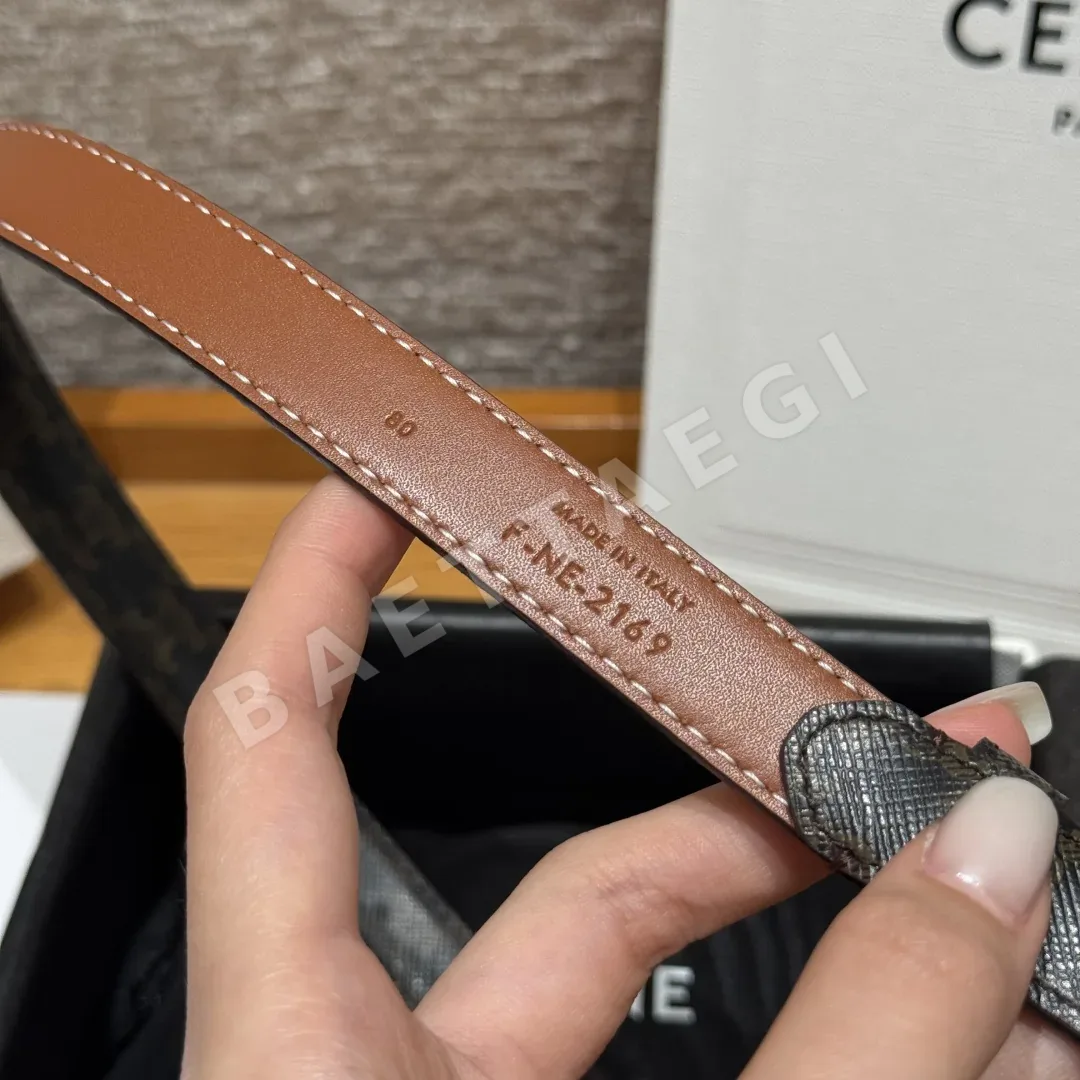 셀린느 개선문 TRIOMPHE 양면 송아지가죽 벨트 상세 이미지 8