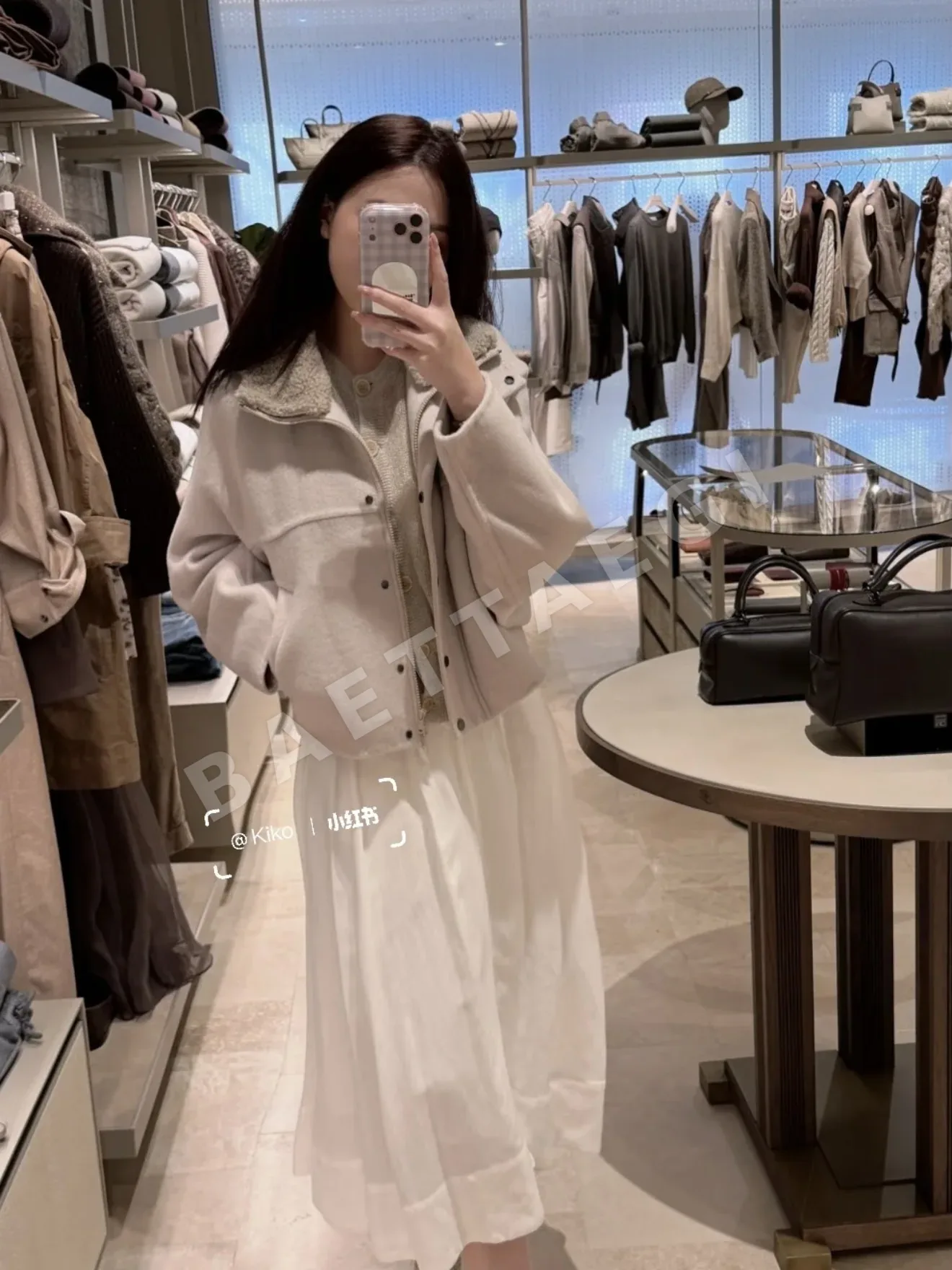 브루넬로쿠치넬리 더블 페이스 울 캐시미어 여성 자켓 상세 이미지 3