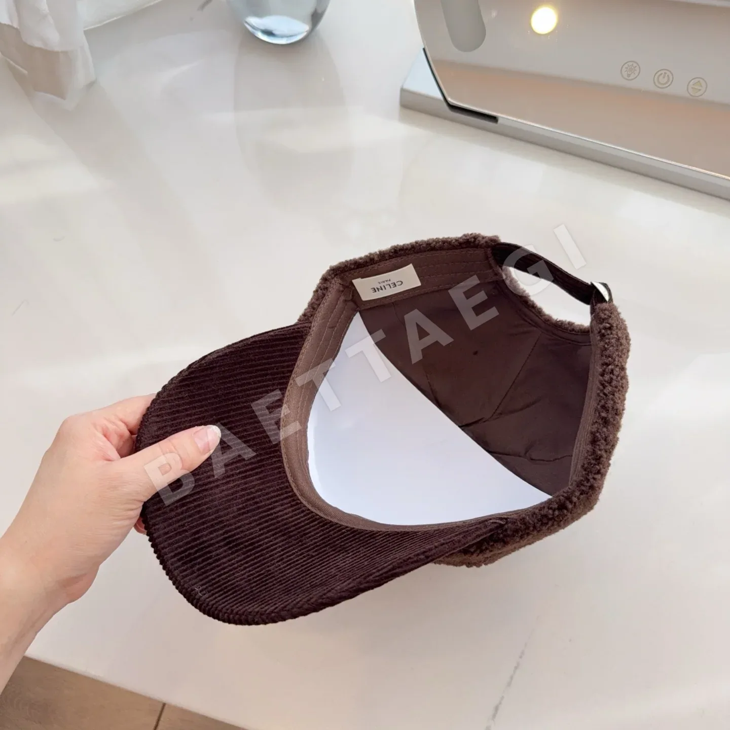 셀린느 시어스킨 램울 베이스볼 캡 상세 이미지 7