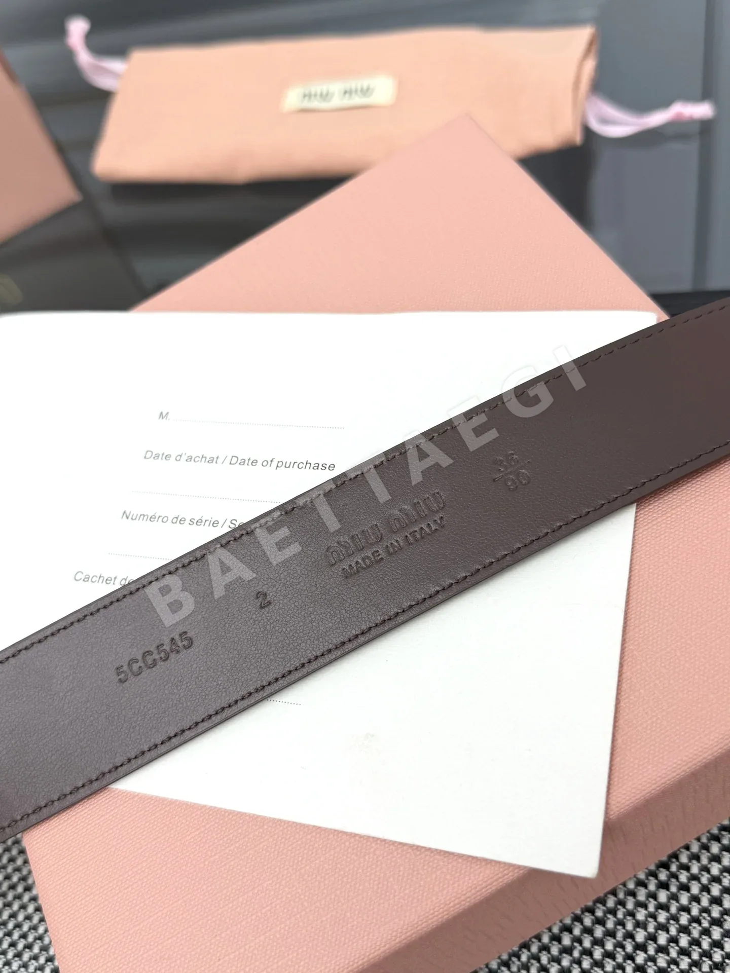 미우미우 벨트 57917 Miu Miu Belt 상세 이미지 6