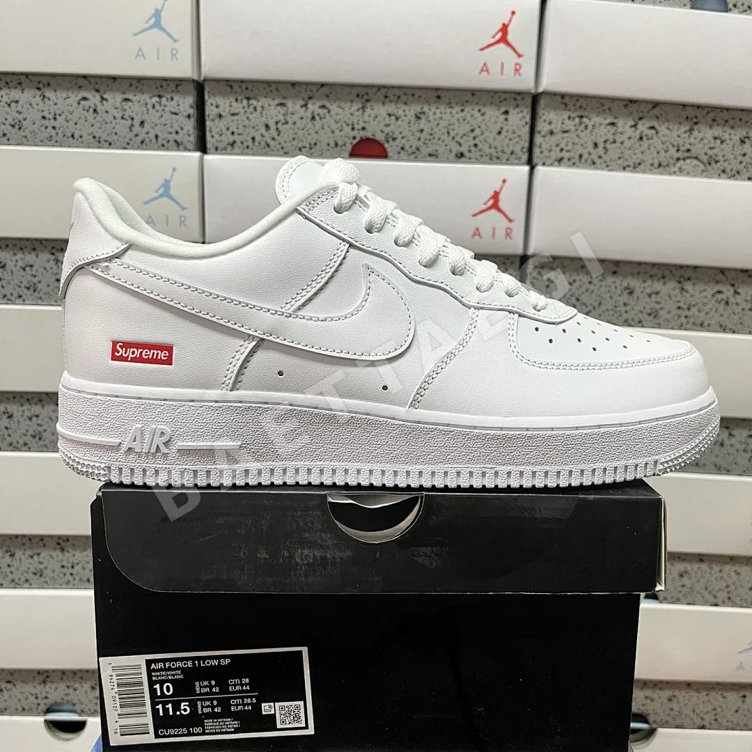 나이키 [MAX] 에어 포스 1 로우 CU9225-100 201085 Nike Air Force 1 Low Supreme White