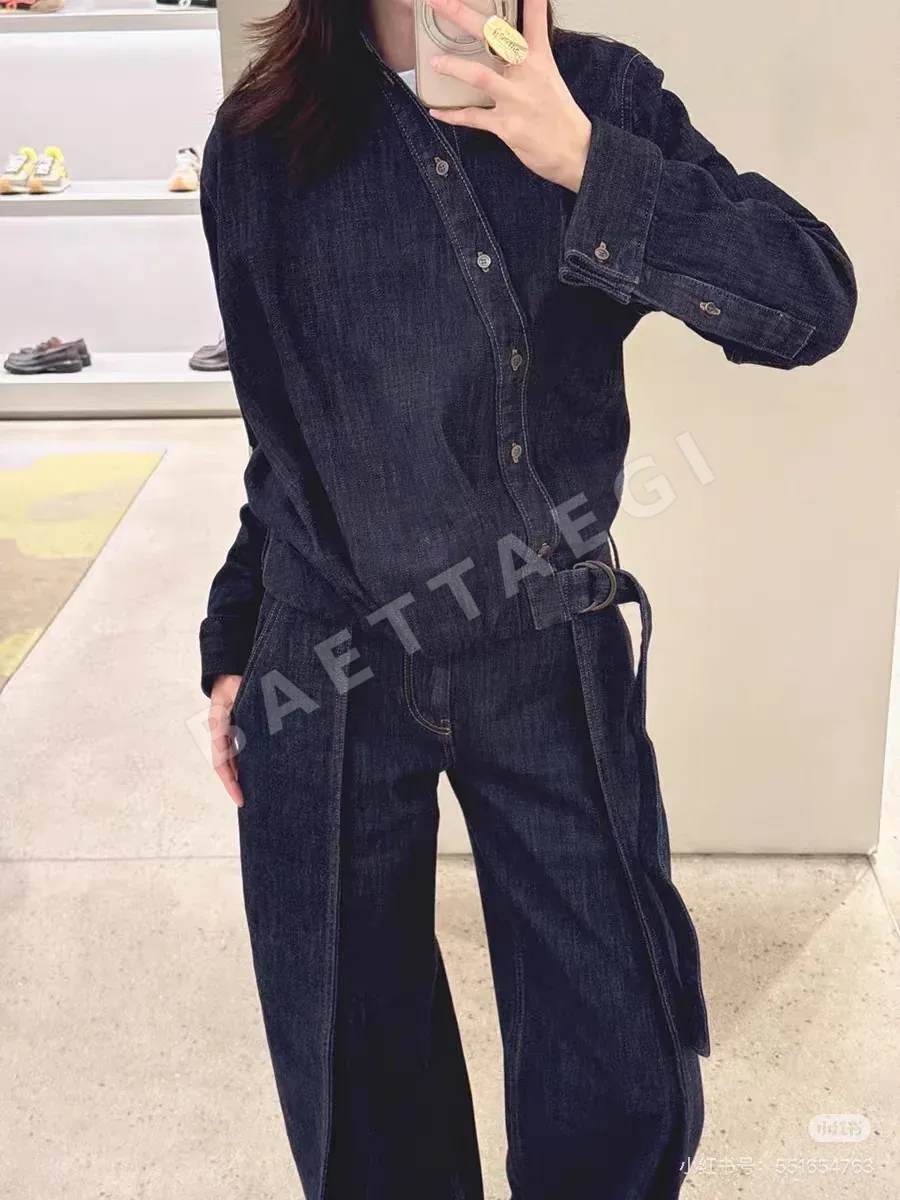 로에베 워시드 데님 크롭 자켓 상세 이미지 8