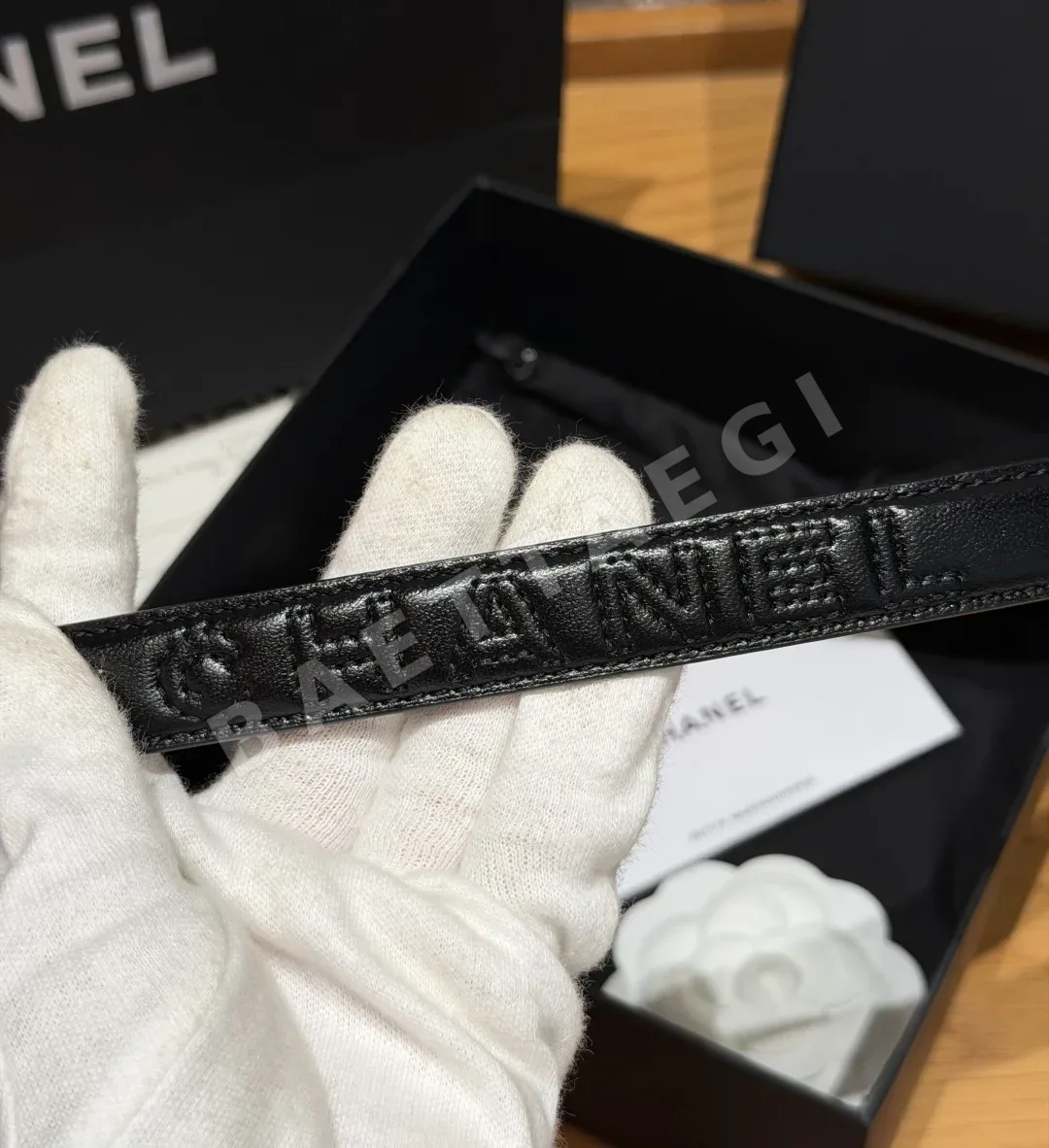 샤넬 퀼팅 램스킨 20mm 벨트 상세 이미지 6