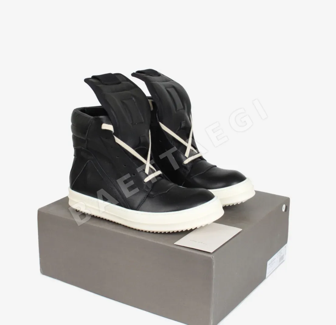 릭오웬스 커플 블랙 앤 화이트 TPU 솔 신발 37713