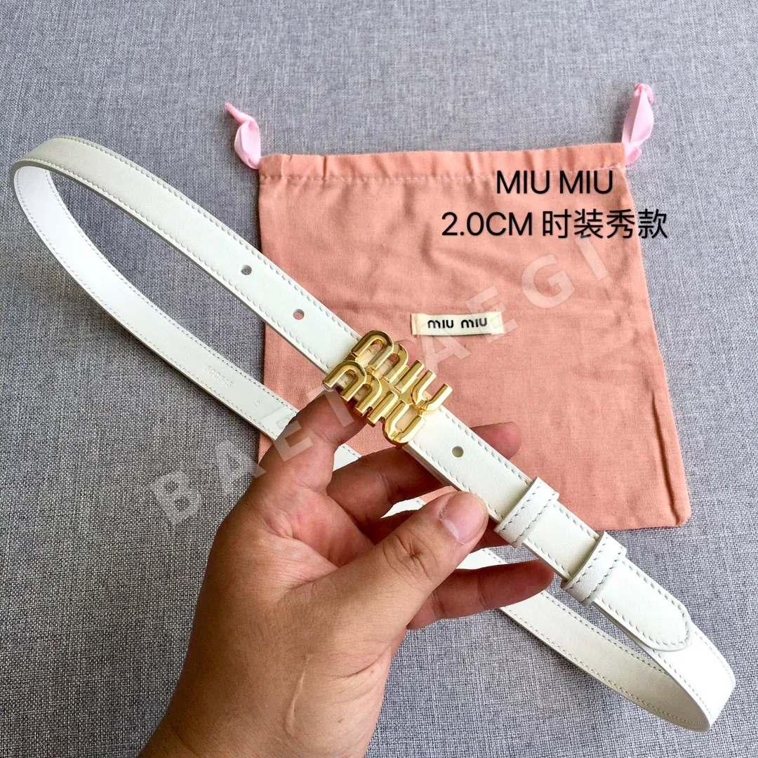 미우미우 가죽 벨트 57878