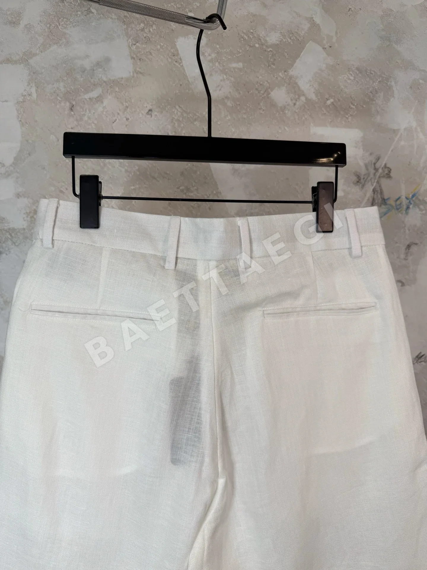 로로피아나 린넨 더블 플리츠 반바지 상세 이미지 8