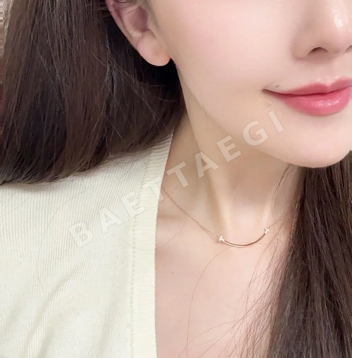티파니 스마일 다이아몬드 목걸이 상세 이미지 2