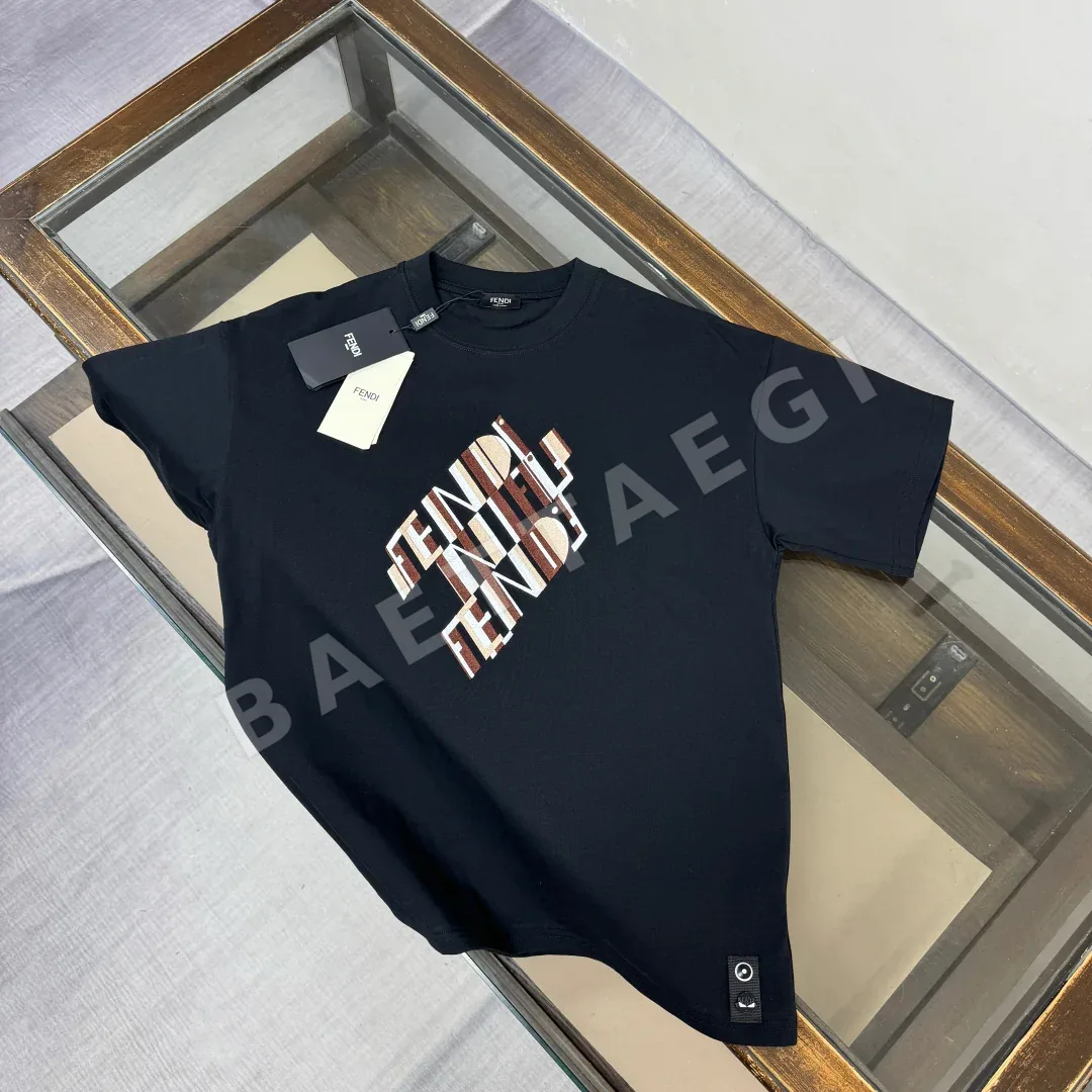펜디 여성 크루넥 반팔 티셔츠 88762