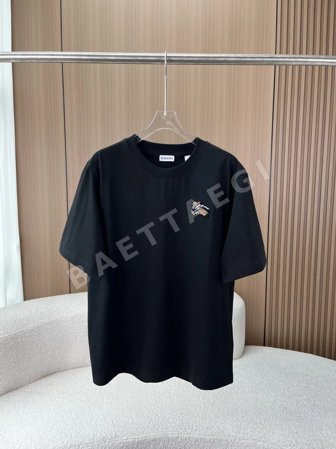 버버리 말 이빨 자수 반팔 티셔츠 상세 이미지 7