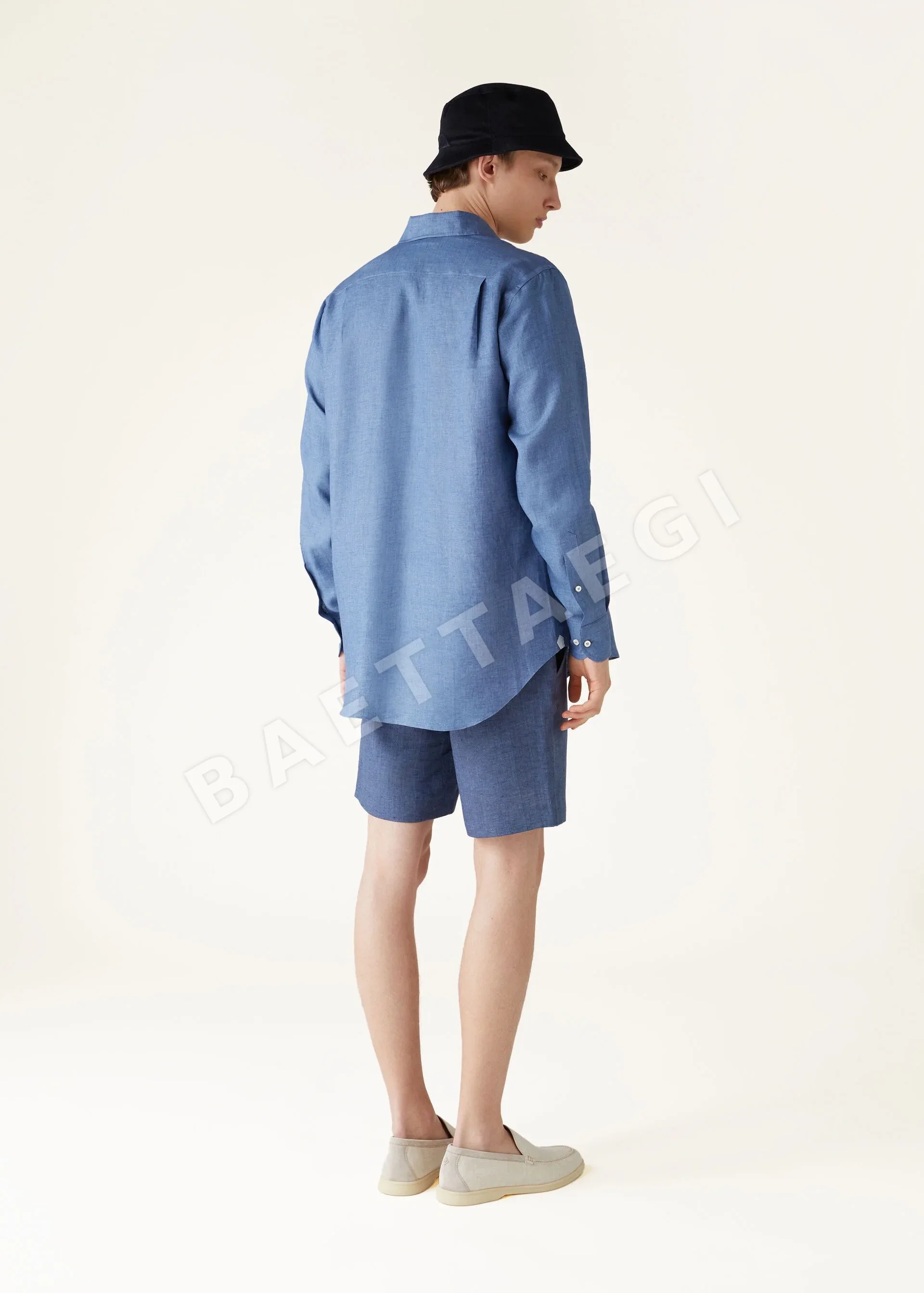 로로피아나 남성 린넨 긴팔 셔츠 상세 이미지 16