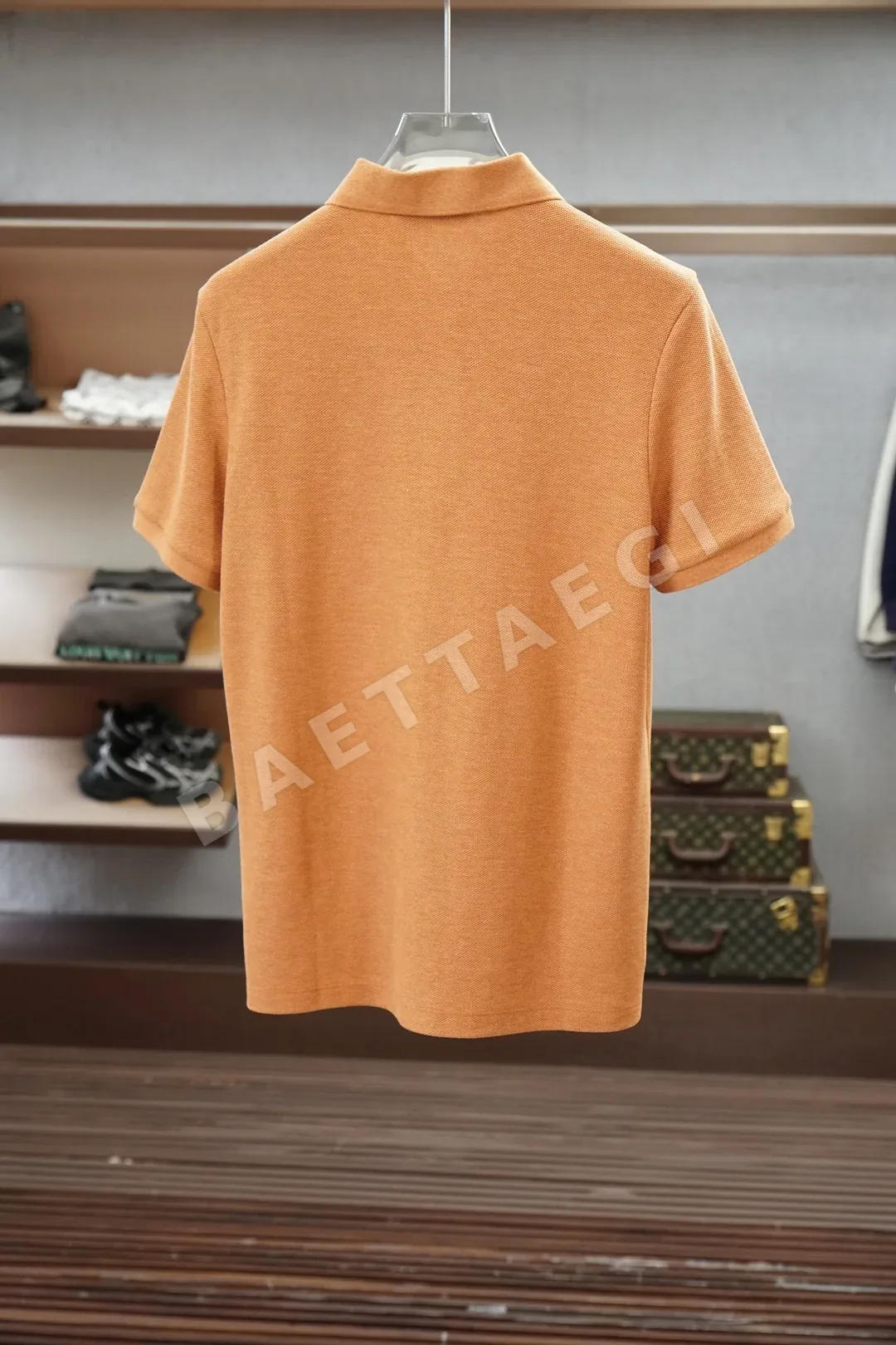 로로피아나 메시 반팔 폴로셔츠 남성용 상세 이미지 2
