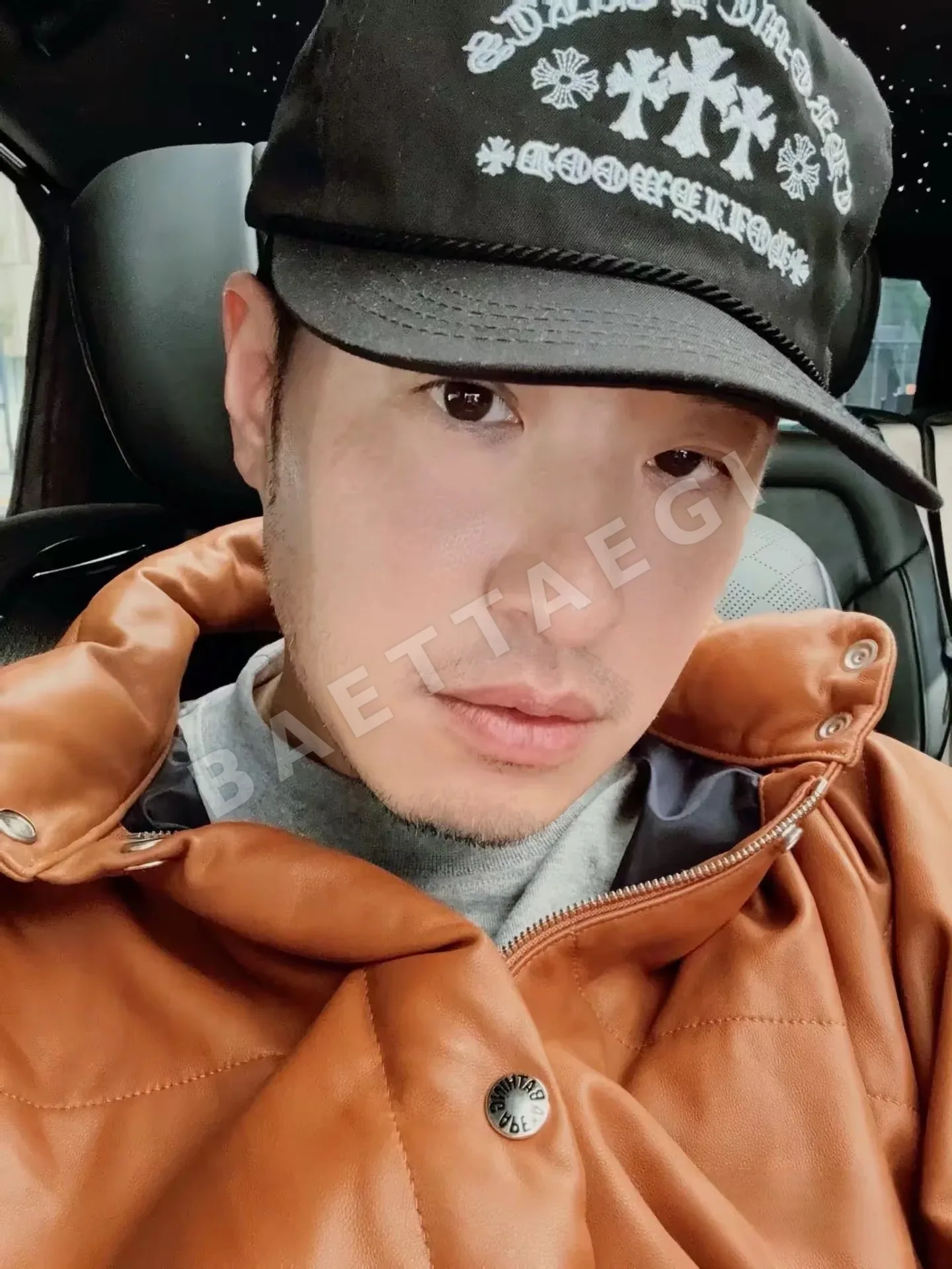 크롬하츠 블랙 자수 3 십자가 베이스볼 모자 상세 이미지 2
