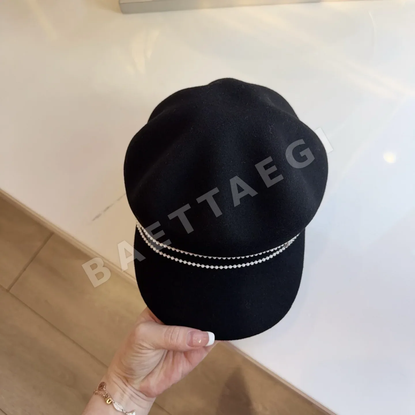 미우미우 울 펠트 승마 모자 상세 이미지 3