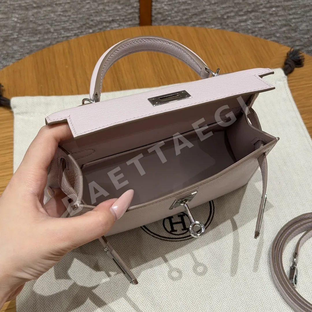 에르메스 켈리 미니 염소가죽 가방 상세 이미지 6