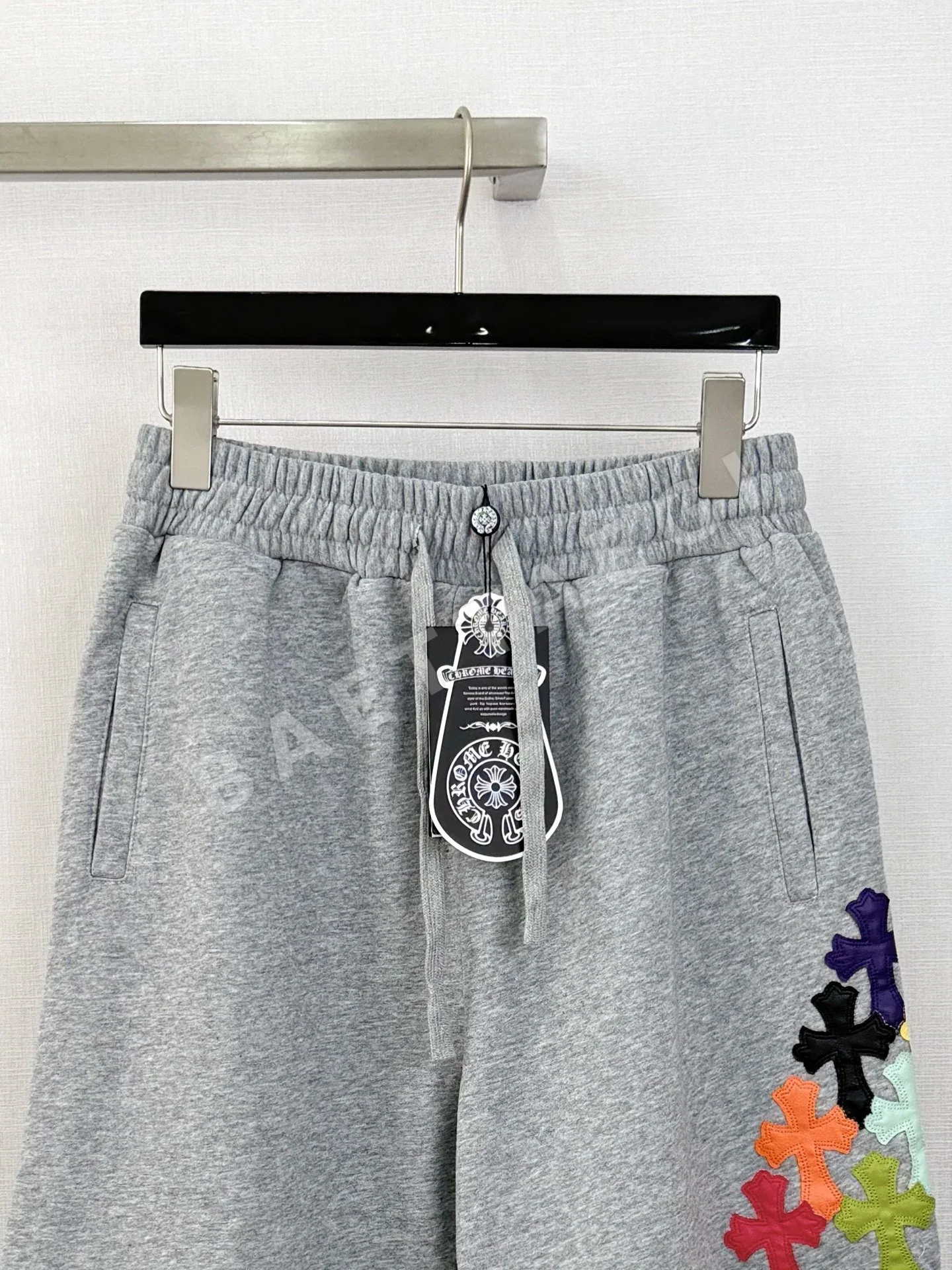 크롬하츠 컬러풀 가죽 크로스 남성 반바지 상세 이미지 3