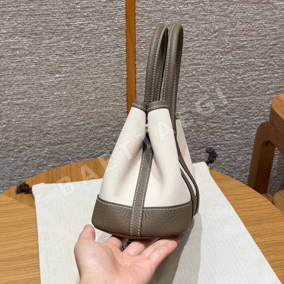에르메스 가든파티 미니 캔버스 가방 상세 이미지 3