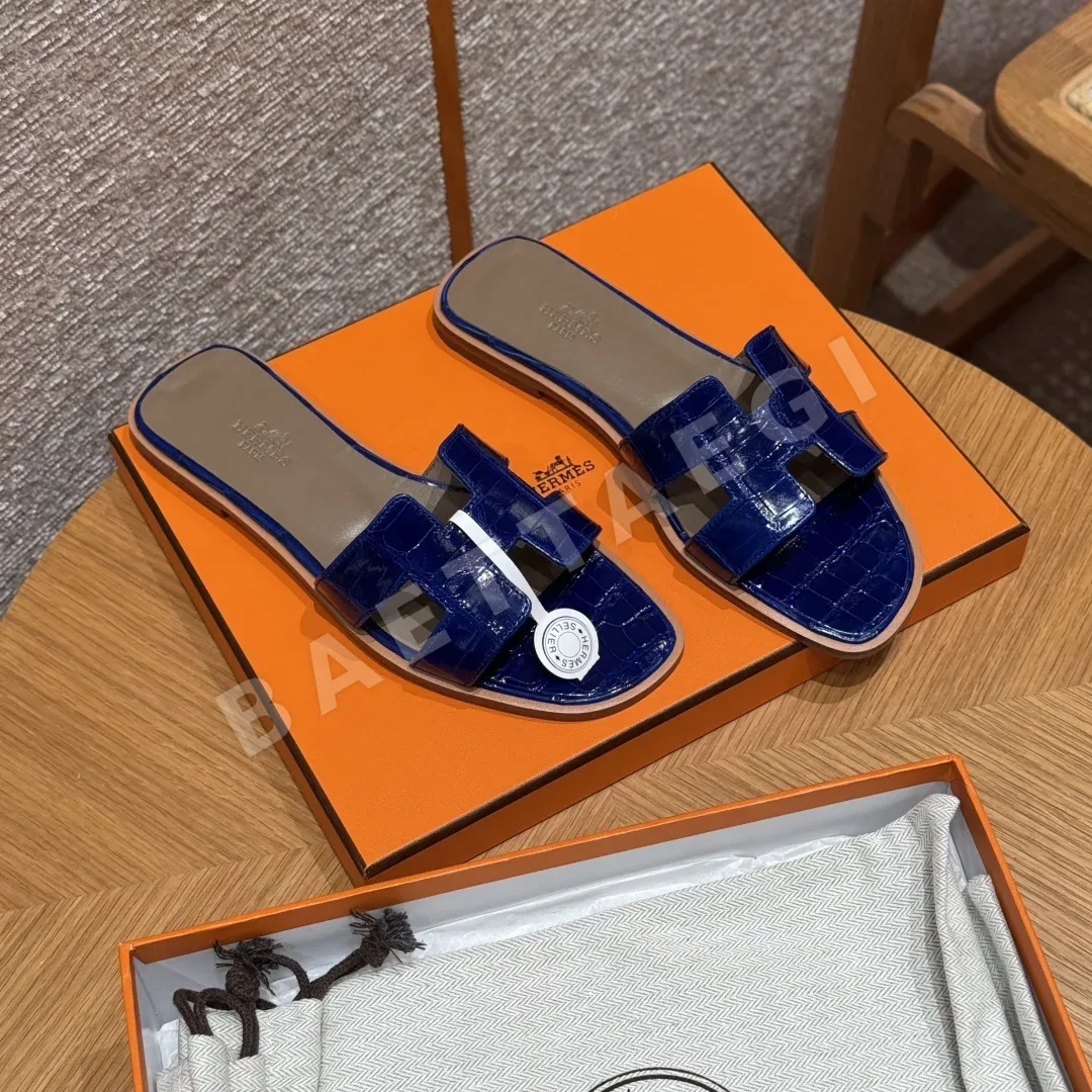 에르메스 오란 악어가죽 샌들 상세 이미지 2