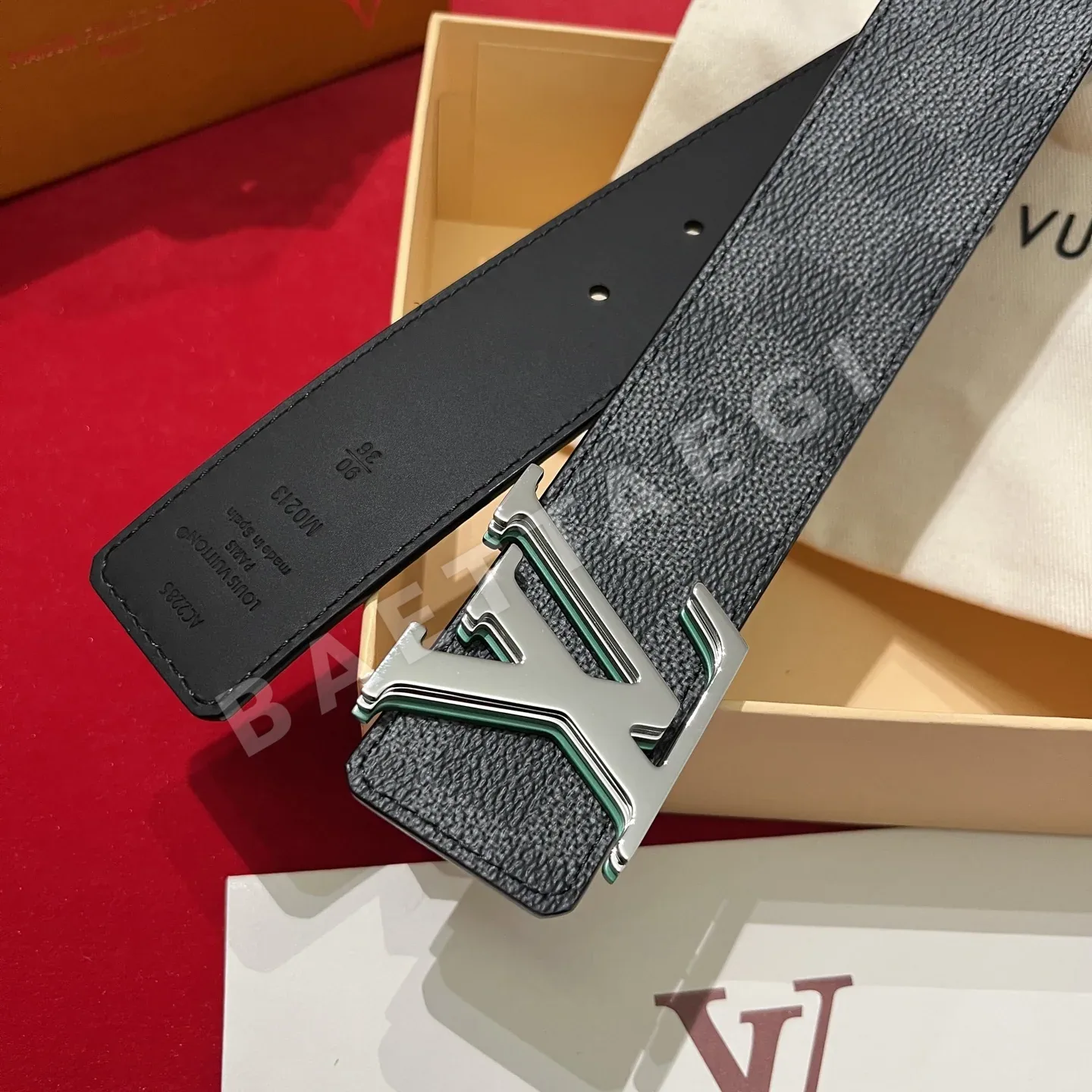 루이비통 LV 옵티컬 버클 캔버스 벨트 상세 이미지 2