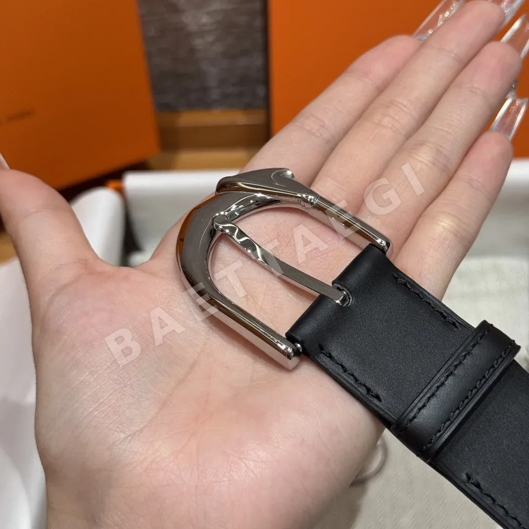 에르메스 로데오 카프스킨 팔라듐 버클 벨트 상세 이미지 6