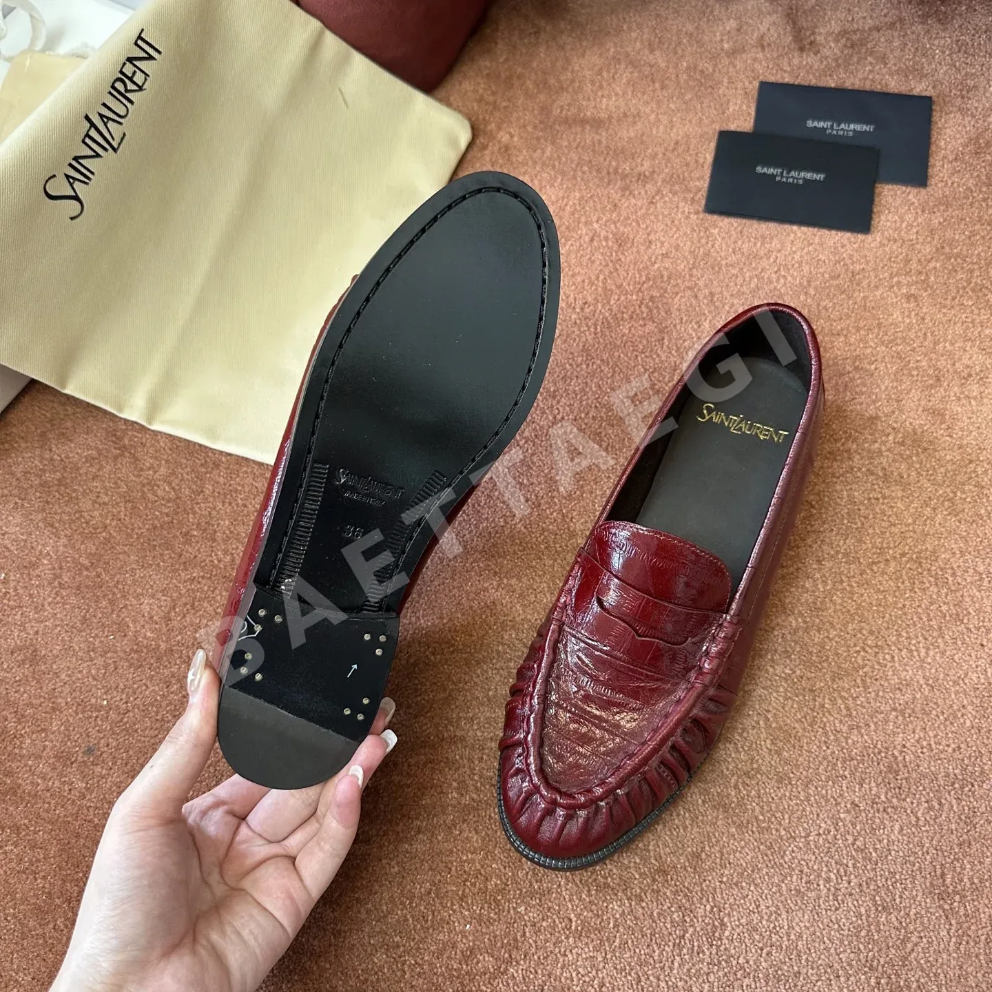 생로랑 YSL 앞코 덮인 뮬 상세 이미지 7
