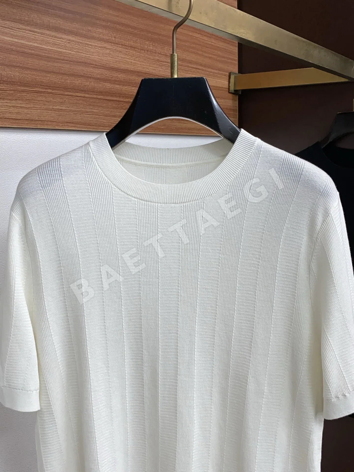 로로피아나 남성 크루넥 반팔 니트 티셔츠 상세 이미지 2