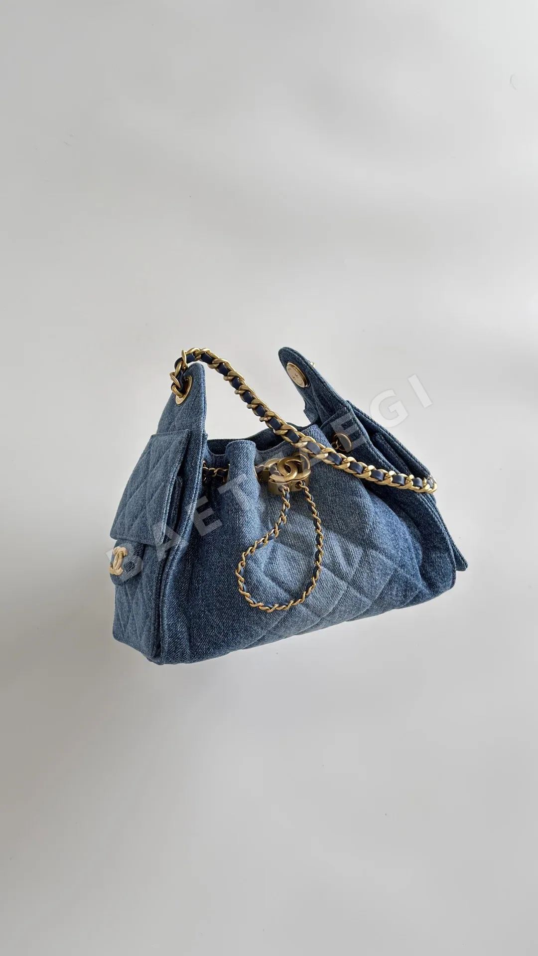 샤넬 데님 25백 미니 호보백 상세 이미지 5