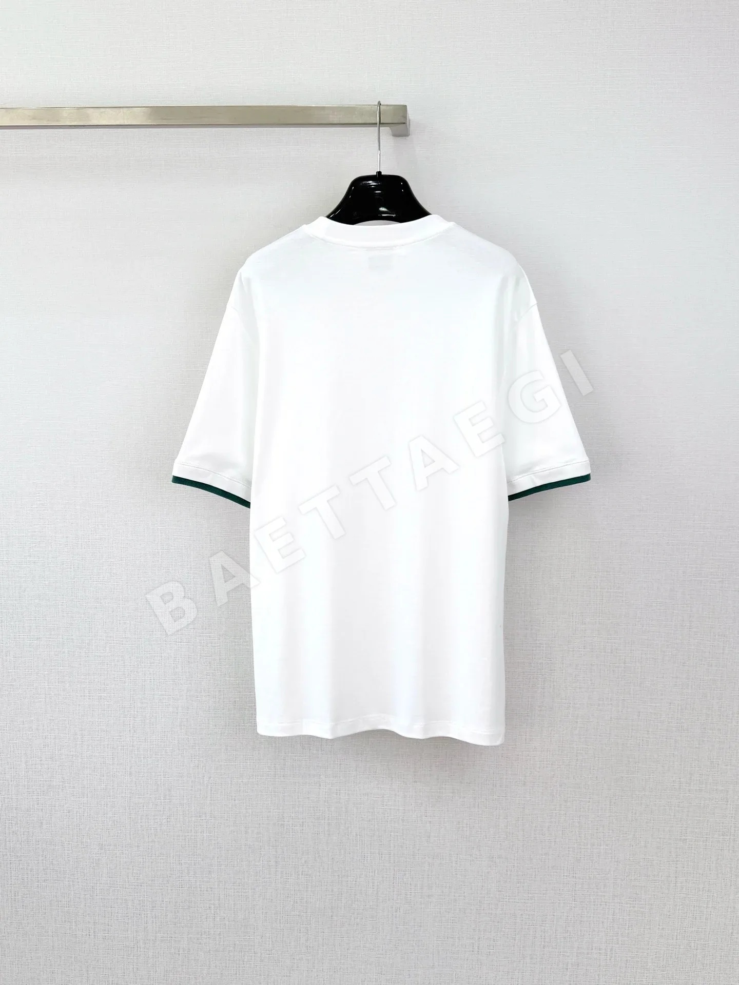 에르메스 컬러 블록 크루넥 반팔 셔츠 상세 이미지 2