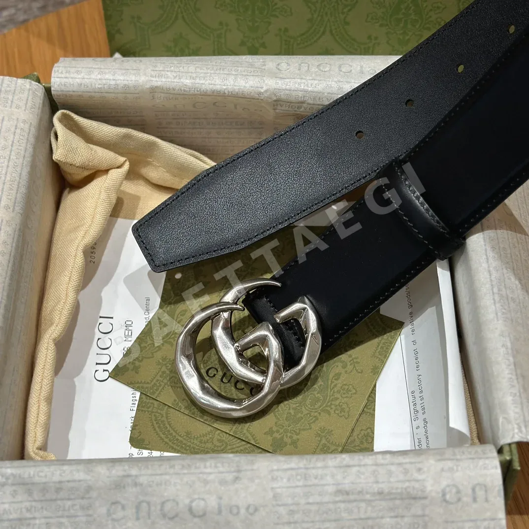 구찌 G 버클 남성 벨트 3.8 cm 상세 이미지 5