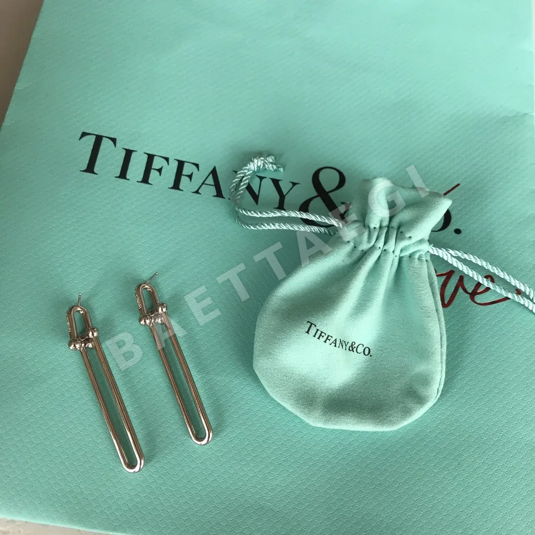 티파니 더블 체인 너클 후프 귀걸이 상세 이미지 7