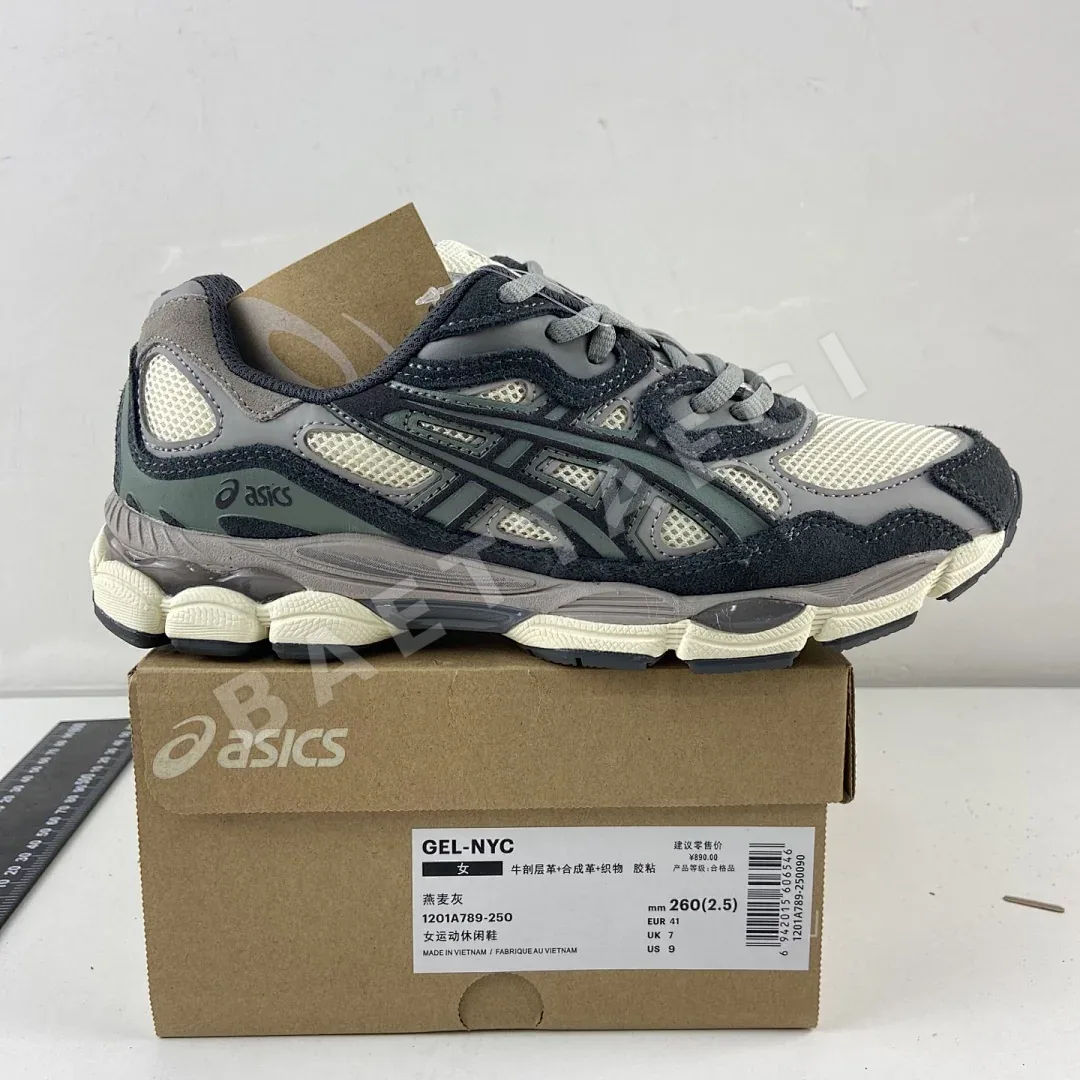 아식스 [HP] 젤 NYC 1201A789-250 200207 Asics Gel-NYC Oatmeal Obsidian Grey