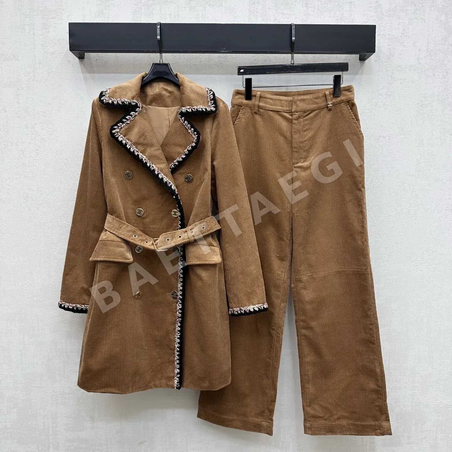 샤넬 캐러멜 코듀로이 바지 상세 이미지 8