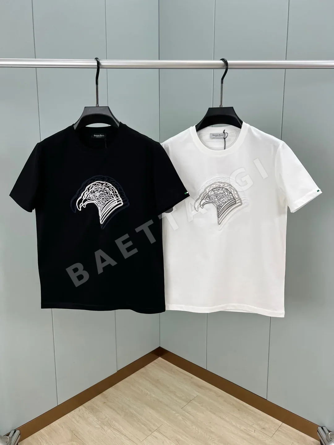 스테파노리치 쌍두 독수리 자수 반팔 티셔츠 상세 이미지 8