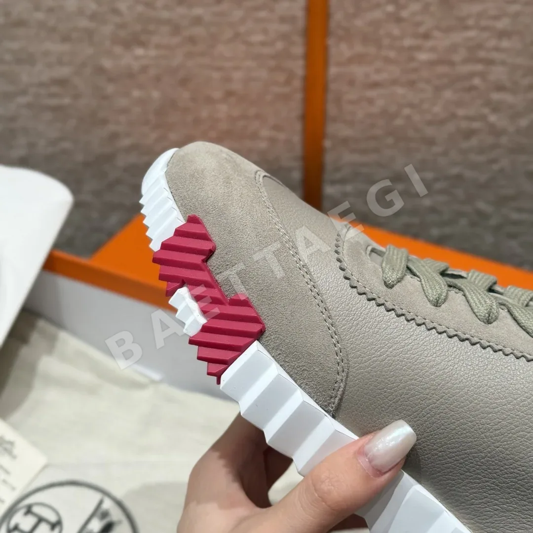 에르메스 바운싱 스니커즈 페블 베이지 염소가죽 상세 이미지 8