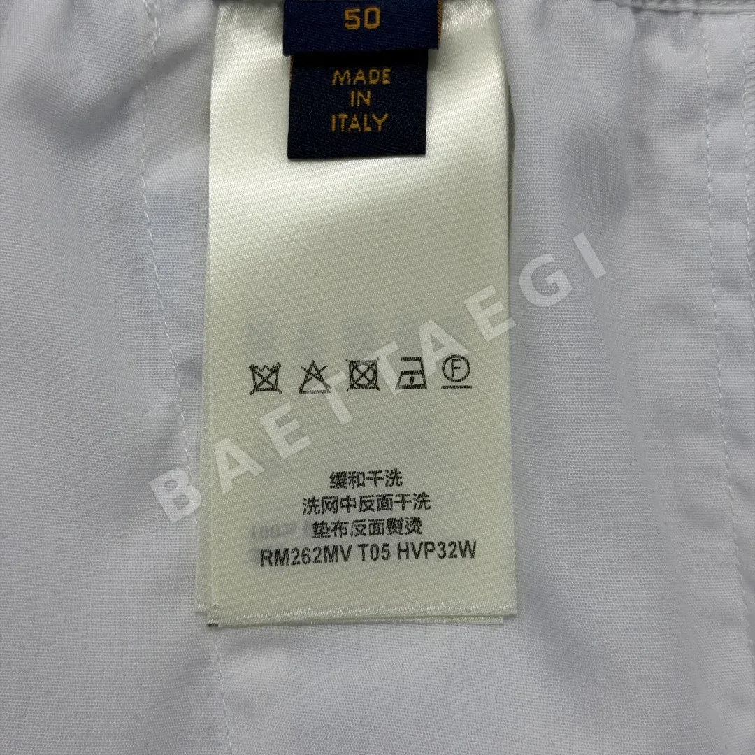 루이비통 프린트 체크 슬림핏 남성 반바지 상세 이미지 9
