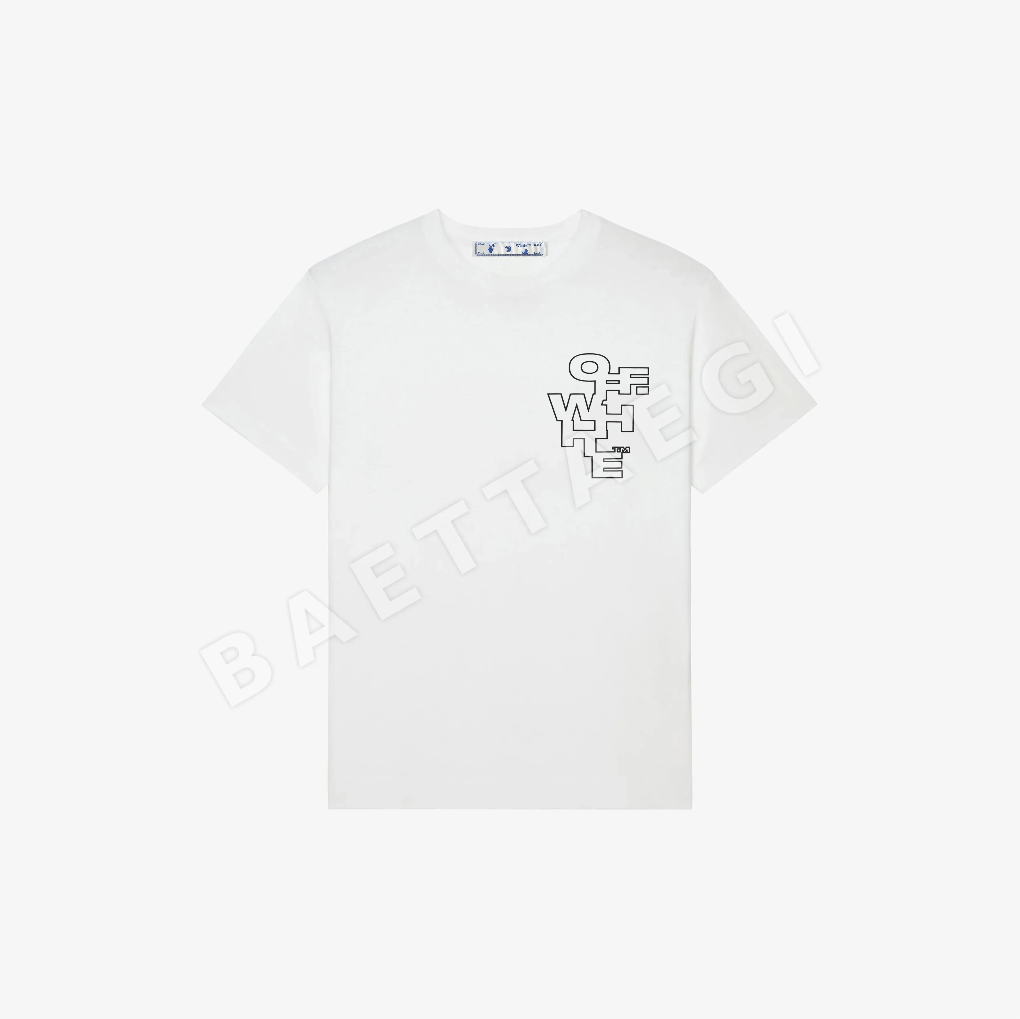 오프화이트 남성 반팔 티셔츠 87752