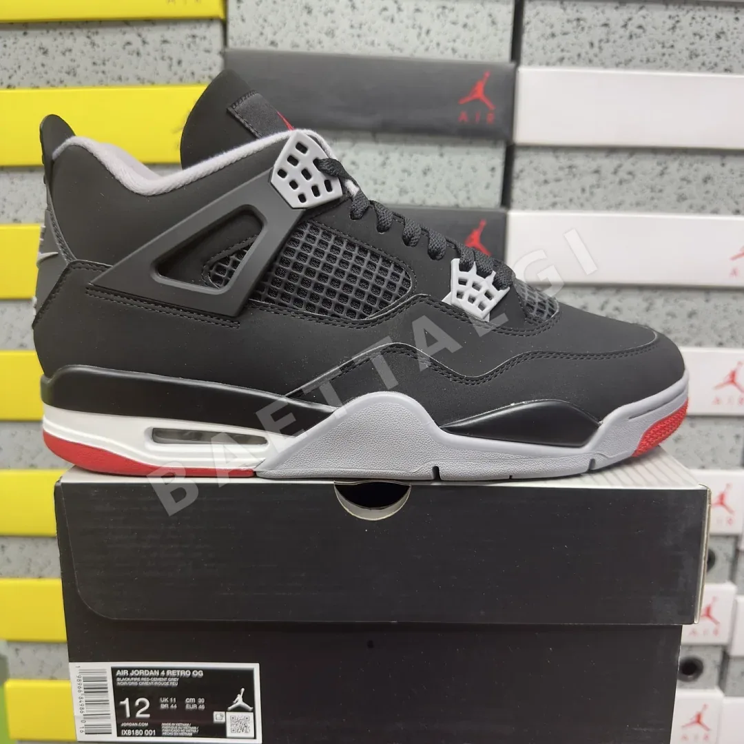 나이키 [GX] 조던 4 레트로 OG IX8180-001 201885 Nike Jordan 4 Retro OG Bred 2026