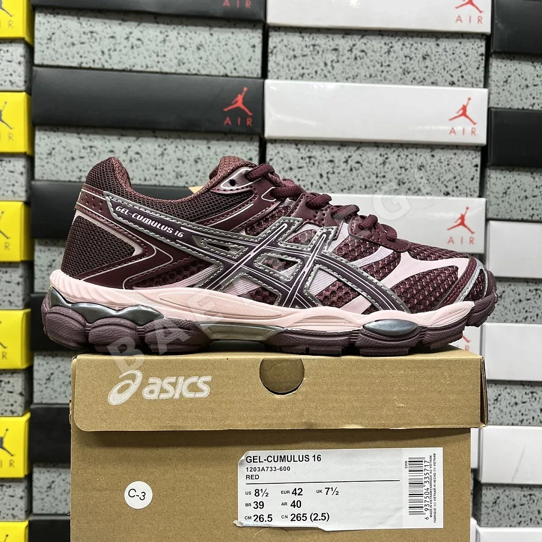 아식스 [WZ] 젤 큐뮬러스 16 1203A733-600 200404 Asics Gel-Cumulus 16 Burgundy Pink