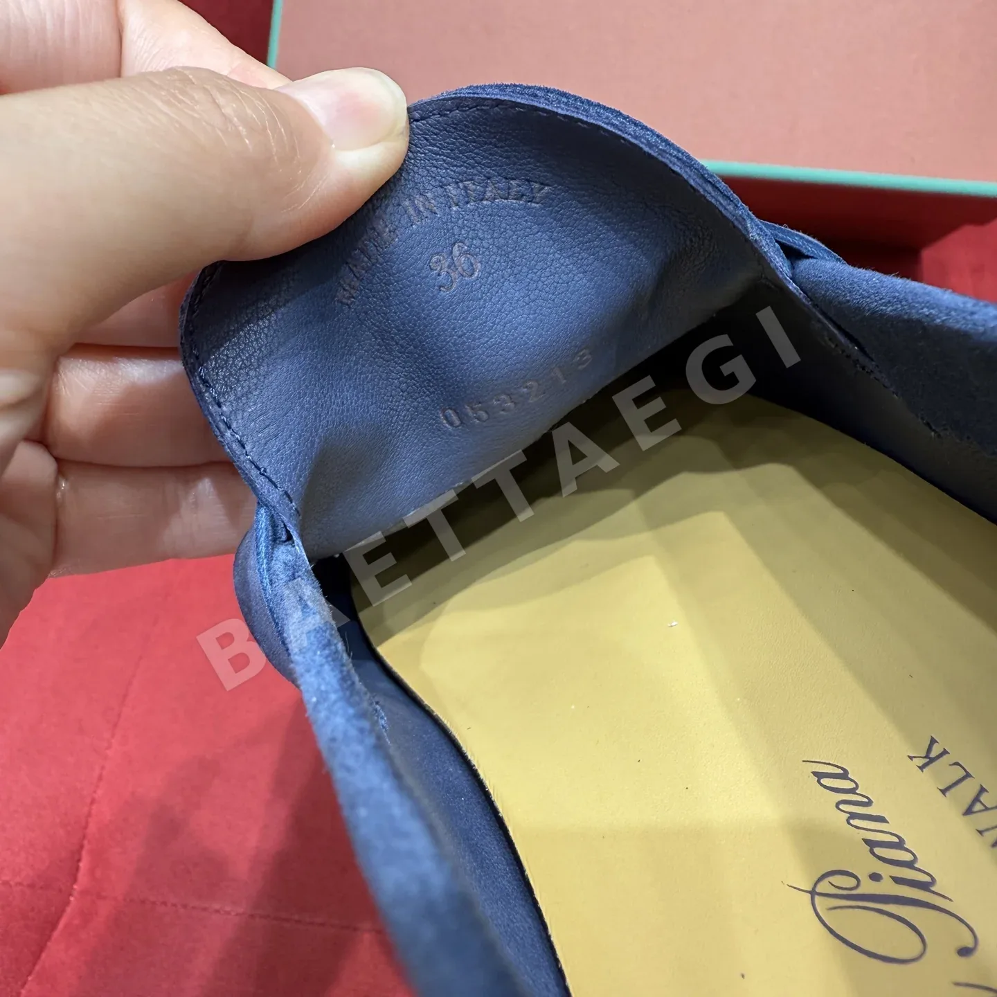 로로피아나 다크블루 로퍼 상세 이미지 6