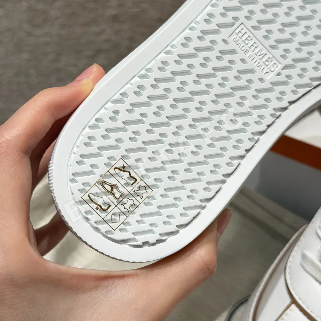 에르메스 매치 스니커즈 white goatskin 고트스킨 소재 상세 이미지 7