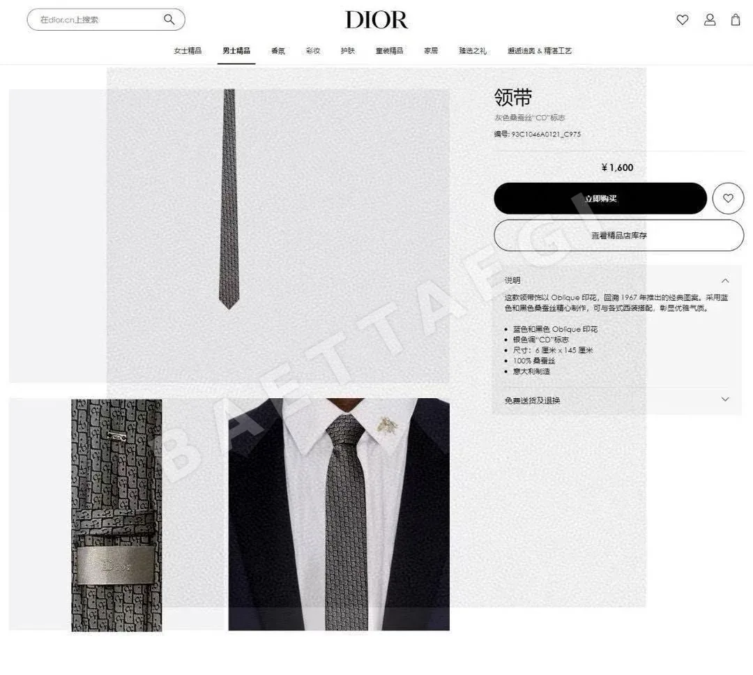 디올 넥타이 89727 Dior Accessories