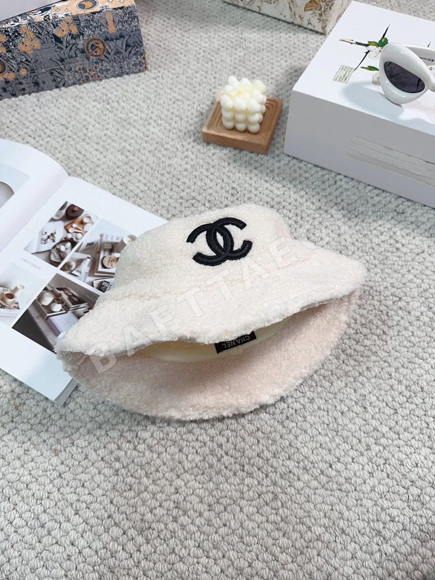 샤넬 램스킨 버킷 햇 모자 상세 이미지 8