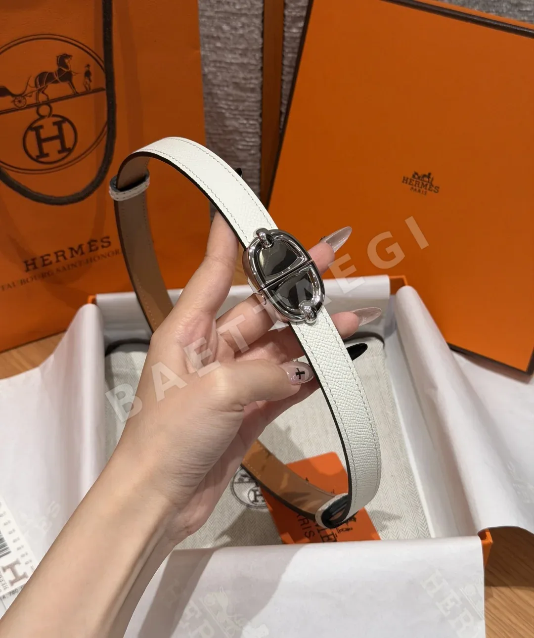 에르메스 H브랜드 탈라사 앱송 카프스킨 벨트 상세 이미지 2