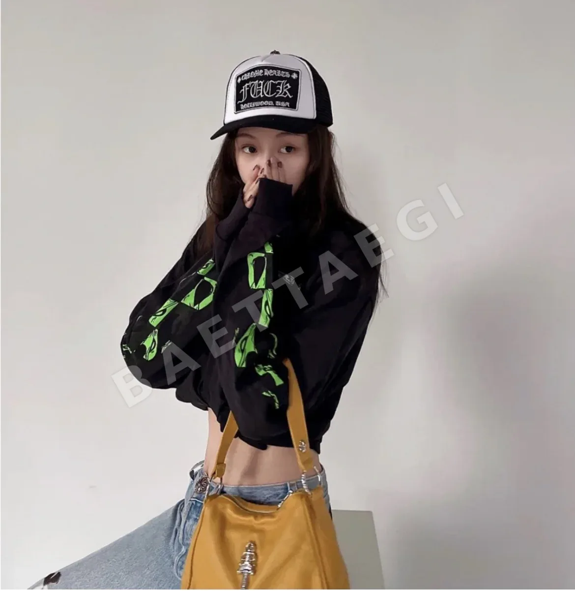 크롬하츠 화이트 산스크리트 야구모자 상세 이미지 3