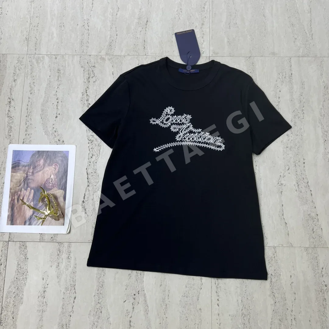 루이비통 여성 크루넥 반팔 티셔츠 상세 이미지 4