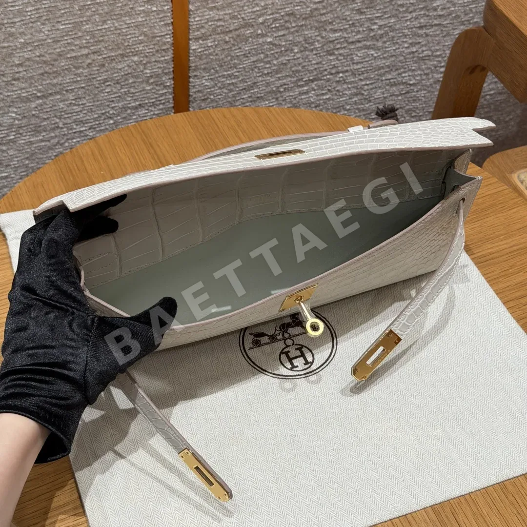 에르메스 켈리컷 크로코다일 지갑 상세 이미지 6